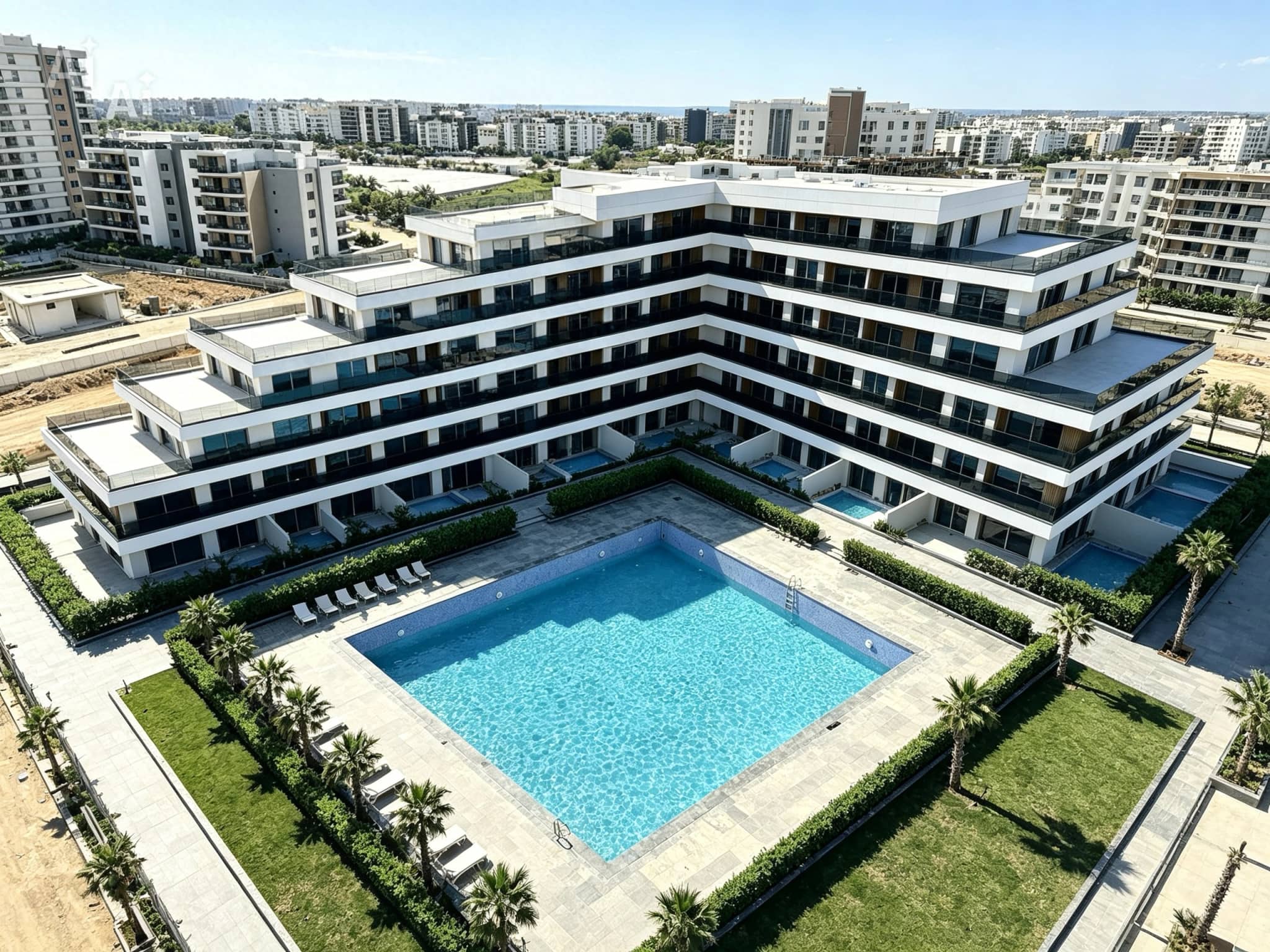 Altıntaş Mah Özellikli Site İçerisinde Mustakil Havuzlu 1+1 Köşe Daire ilan görseli