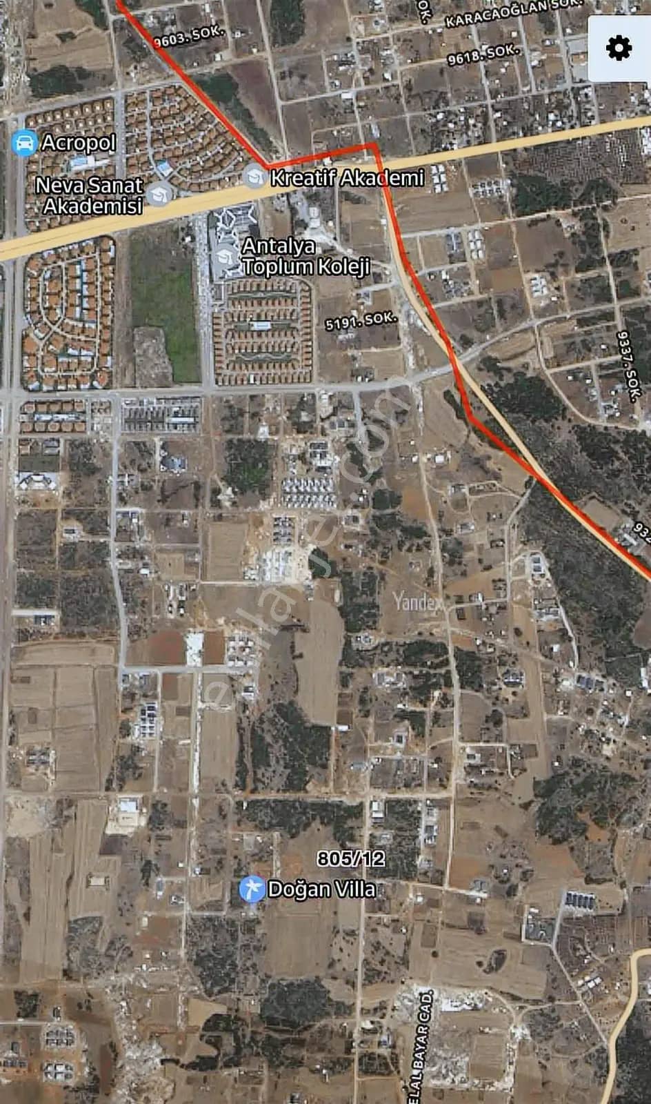 Döşemealtı Altınkale'de Müstakil 471m2 Satılık Villa Arsası ilan görseli