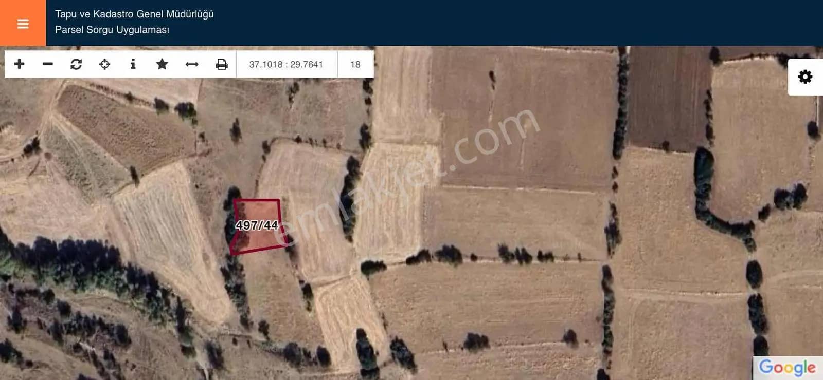 Çavdır Dengere Köyünde Satılık 612 M2 Tarla
