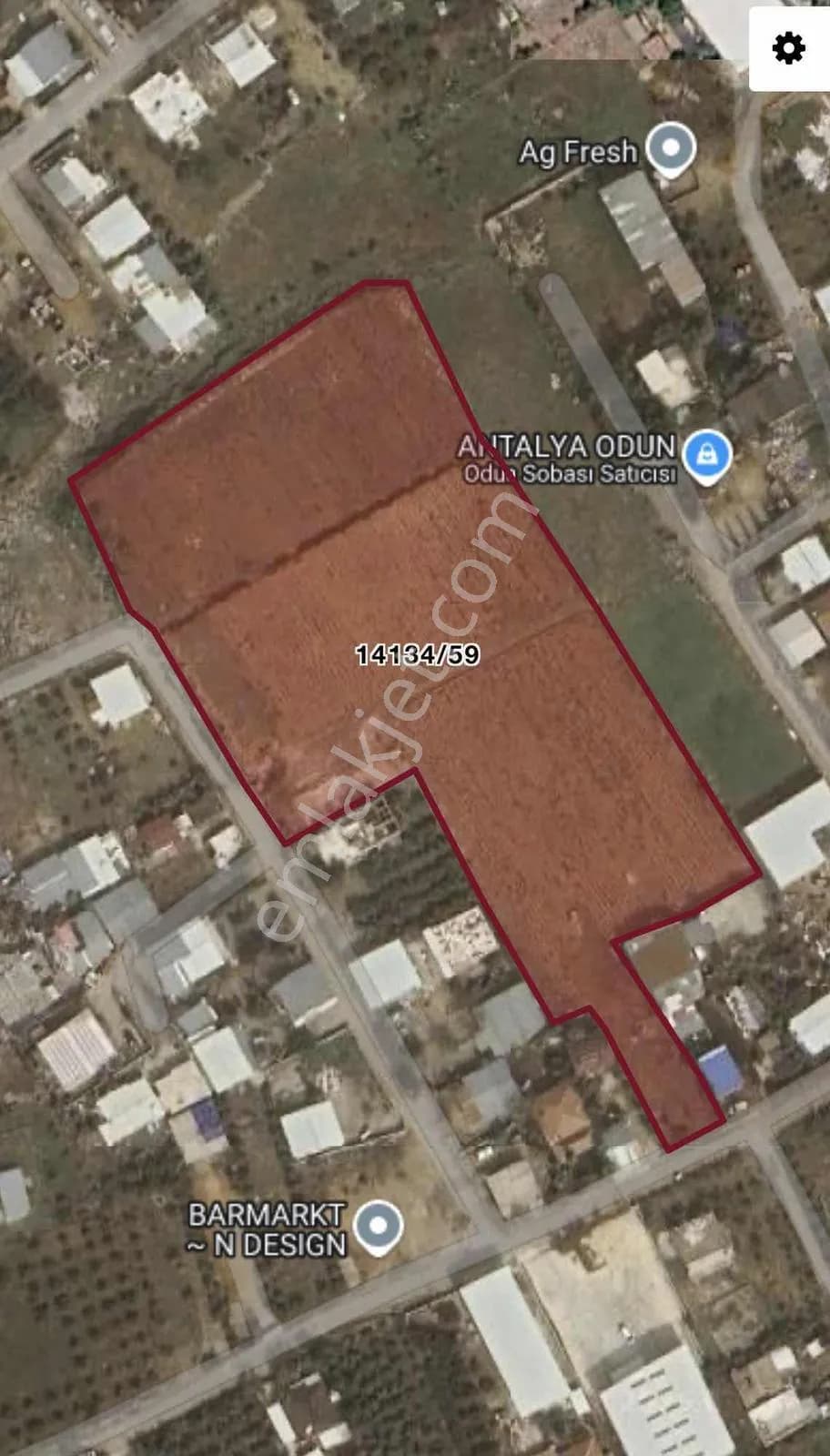 Aksu Atatürk Mah.de 12.344 M² Yatırımlık Arazi
