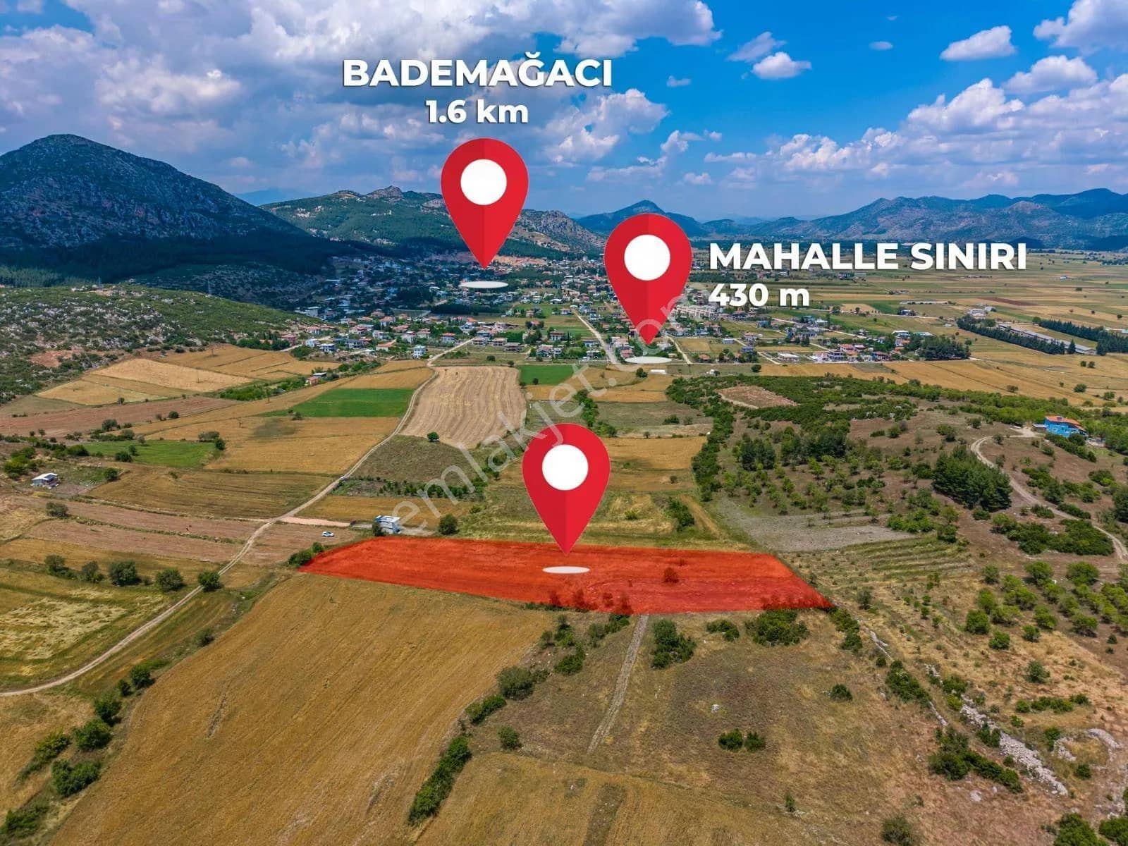Döşemealtı Bademağacı Yerleşim Yerine Yakın Yatırımlık Tarla ilan görseli