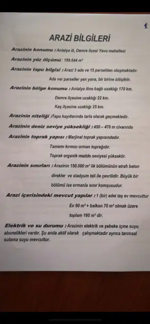 Burcu Konuk’dan Demre’de Satılık Fırsat Tarla — görsel 17