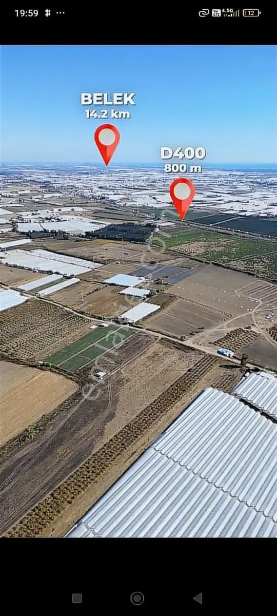 Serik/yukarıkocayatak Mh D 400- 9.330 M² Geleceğe Yatırım/tarla. — görsel 11
