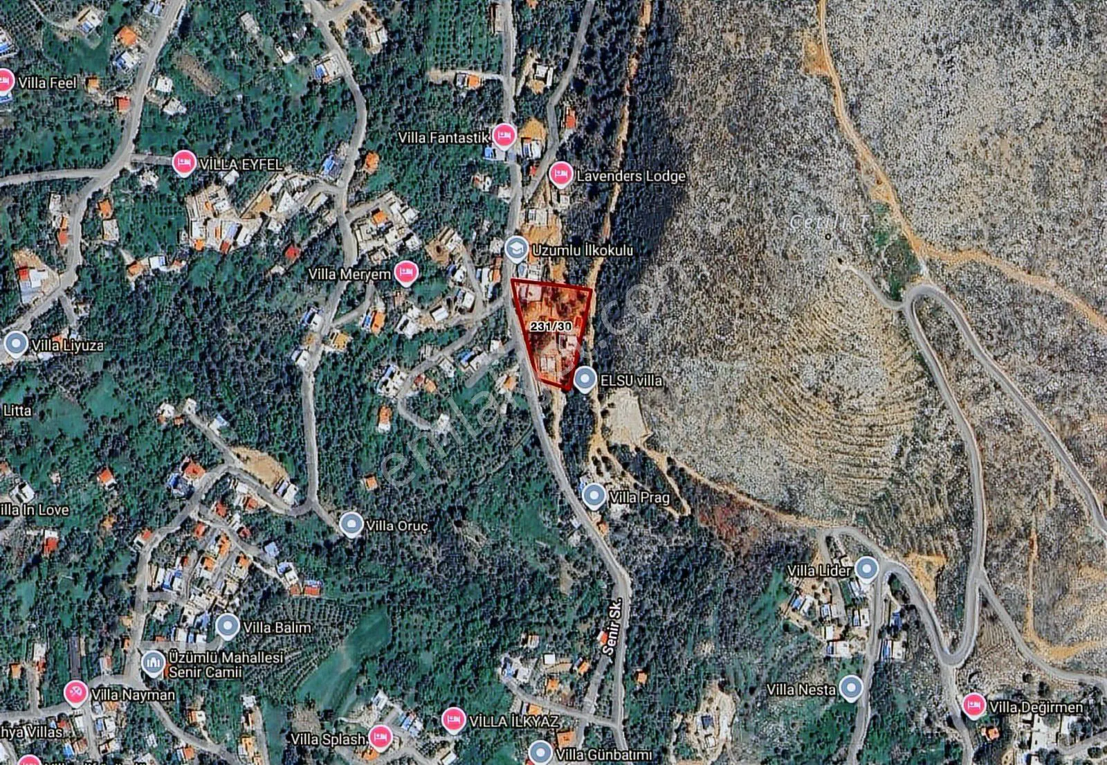 Deniz Manzaralı Ana Yol Üzeri 961m2 Abonelikli Villa Parseli — görsel 30