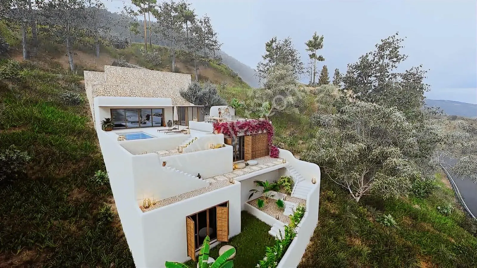 Deniz Manzaralı Ana Yol Üzeri 961m2 Abonelikli Villa Parseli — görsel 33