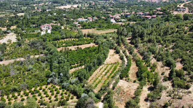 Çeltikçi Kuzköy'de Köyiçi 500 m2 Satılık Bahçe Yol-Su Mevcut — görsel 12
