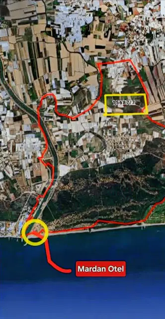 ANTALYA AKSU KUMKÖY'DE YOLA CEPHELİ TEK TAPU YATIRIMLIK ARSA — görsel 2