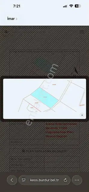 Burdur Karakentte Göl Manzaralı 2.856 M² Yatırımlık Tarla — görsel 4