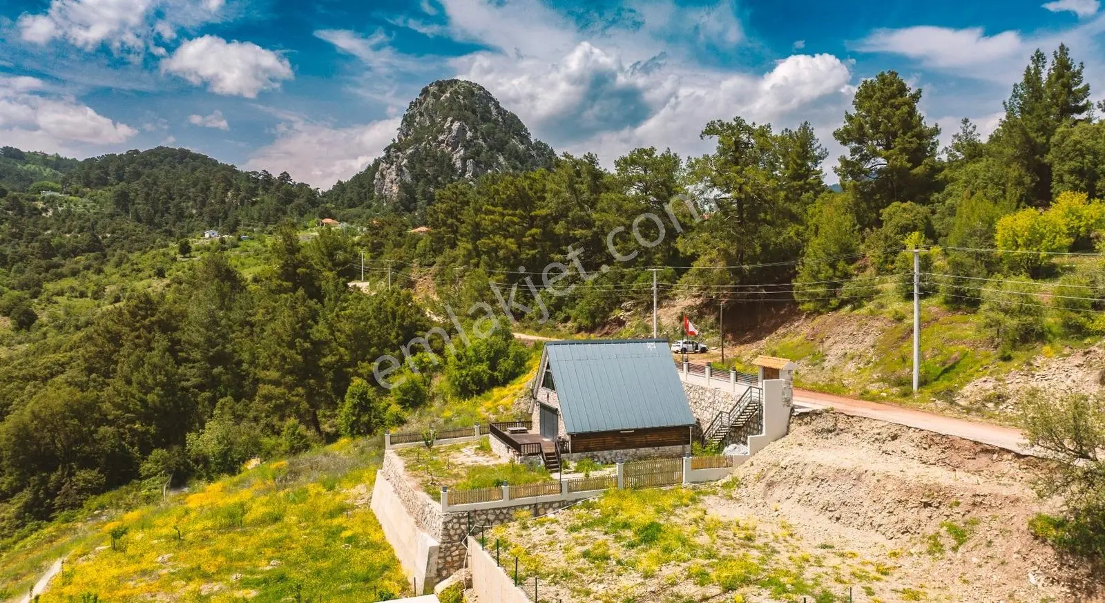 Kemer Yaylası Deniz Manzaralı, Emsalsiz Taş Villa Ve Yan Parsel — görsel 7