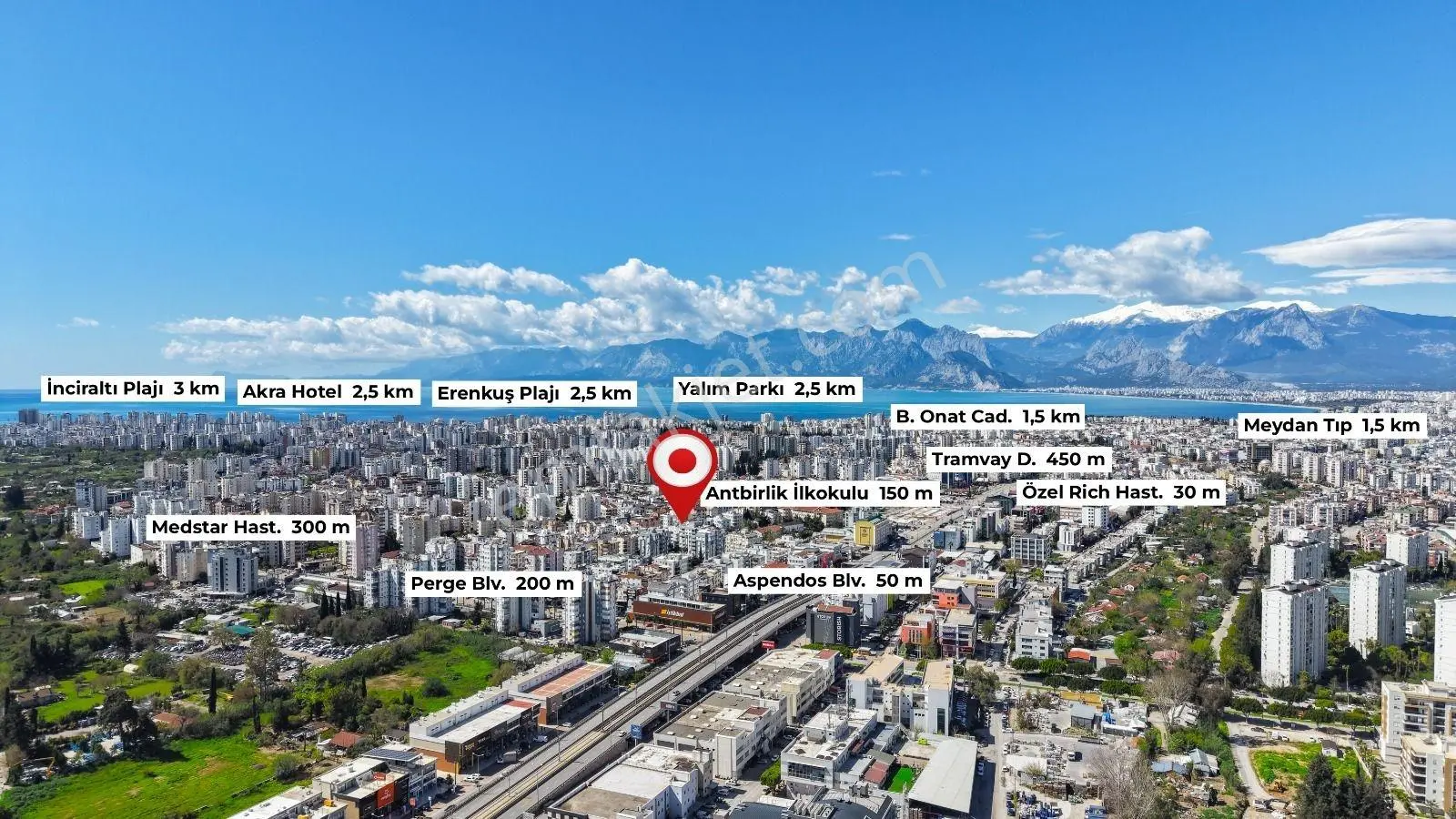 Muratpaşada Güvenlikli Havuzlu Sitede 3+1 Satılık Daire — görsel 4