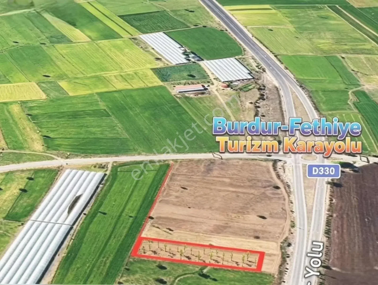 Burdur-fethiye Yoluna Cephe | 4011 M² Damla Sulama+230 Elma — görsel 3
