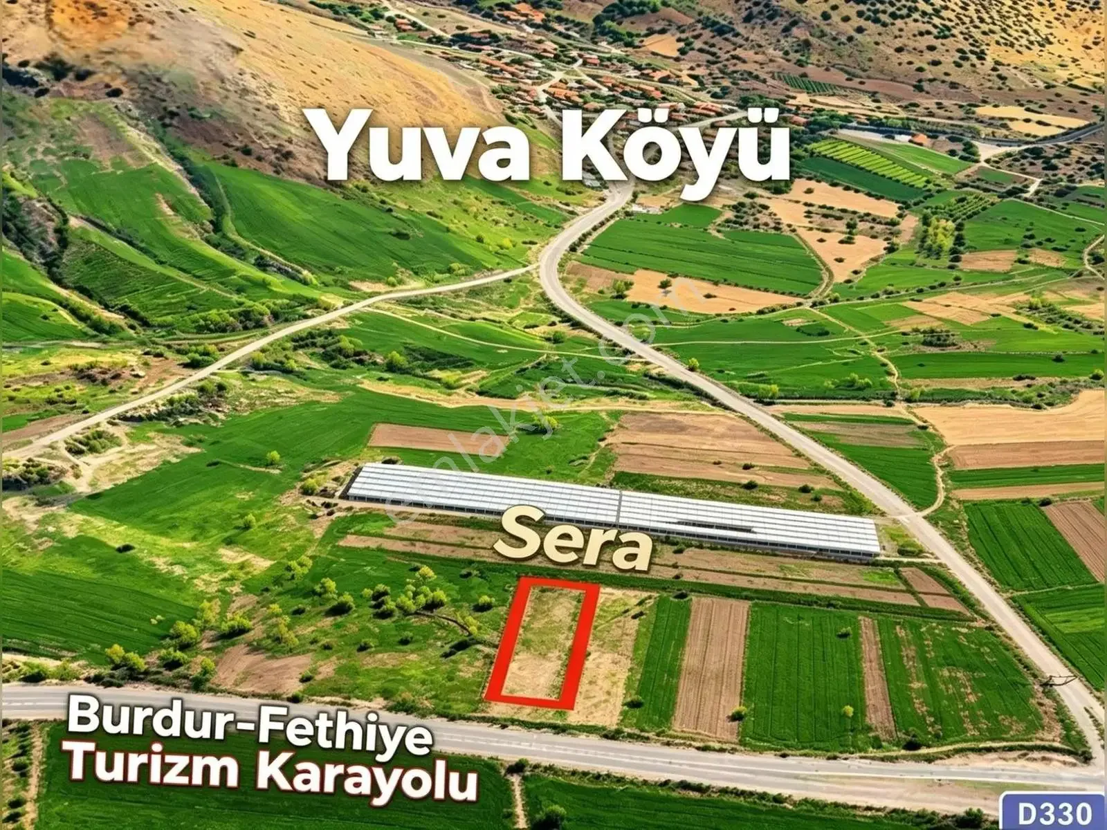 Burdur-fethiye Yoluna Cephe | 4011 M² Damla Sulama+230 Elma — görsel 5