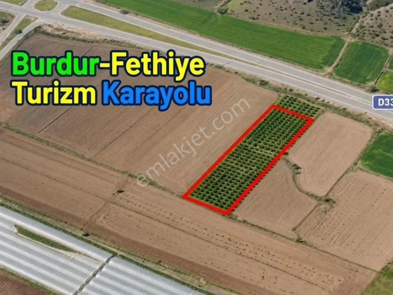 Burdur-fethiye Yoluna Cephe | 4011 M² Damla Sulama+230 Elma — görsel 6