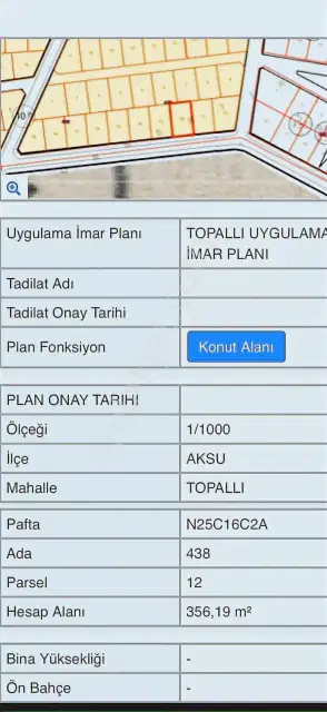 Topallı Da Satılık Villa Arsası