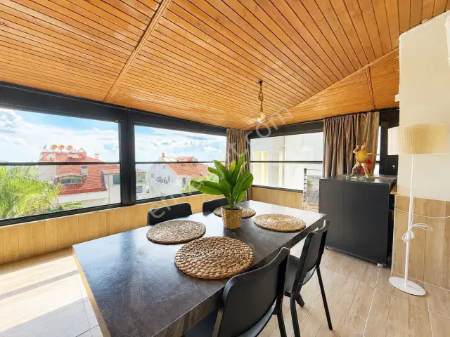 Eski Lara'da Çift Teraslı Deniz Manzaralı, Geniş, Eşyalı Kiralık — görsel 10