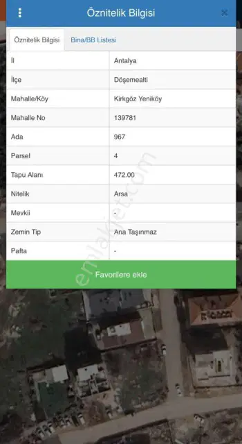 Antalya Döşemealtı Kırkgöz Yeniköy'de 472 M² Satılık Arsa — görsel 6