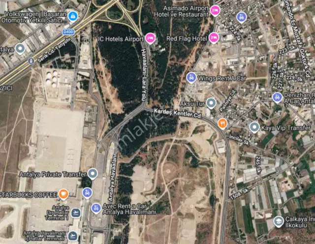 Antalya Havalimanı Yanı Başında | Kiralık Ticari Arsalar