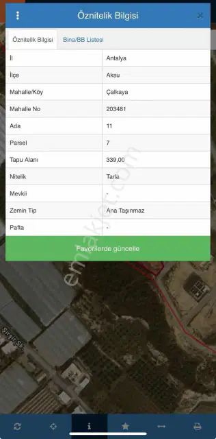 Aksu Çalkayada 339 M² Ayrık Nizam 4 Kat İmarlı Konut Arsası