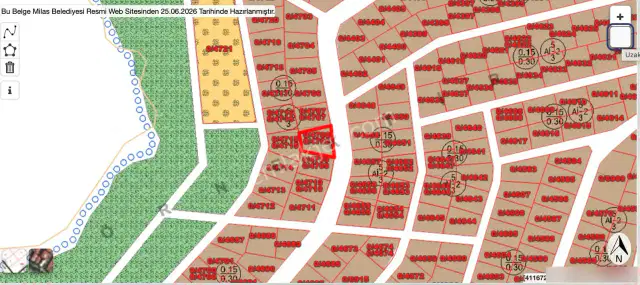 Milas Boğaziçi Deniz Manzaralı 254.75 M2 Villa Parsel Hissesi — görsel 5