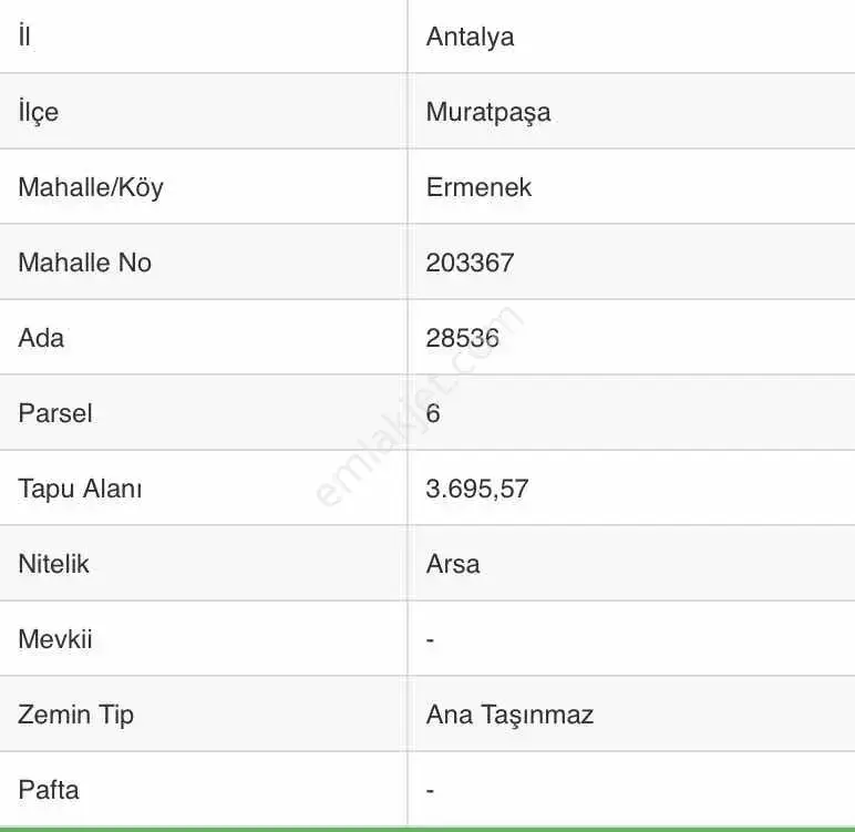 Ender Kortan'dan Ermenek R.denktaş Cad. De İmarlı Hisseli Arsa — görsel 2