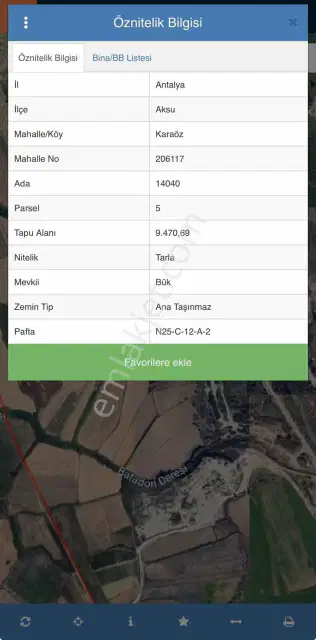 Aksu Karaözde 9.470 M² Aksu Çayının Dibinde Tarla Fırsat! — görsel 11