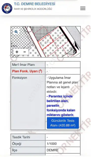Denize 200 Mt Mesafede İmarlı Demre De — görsel 5