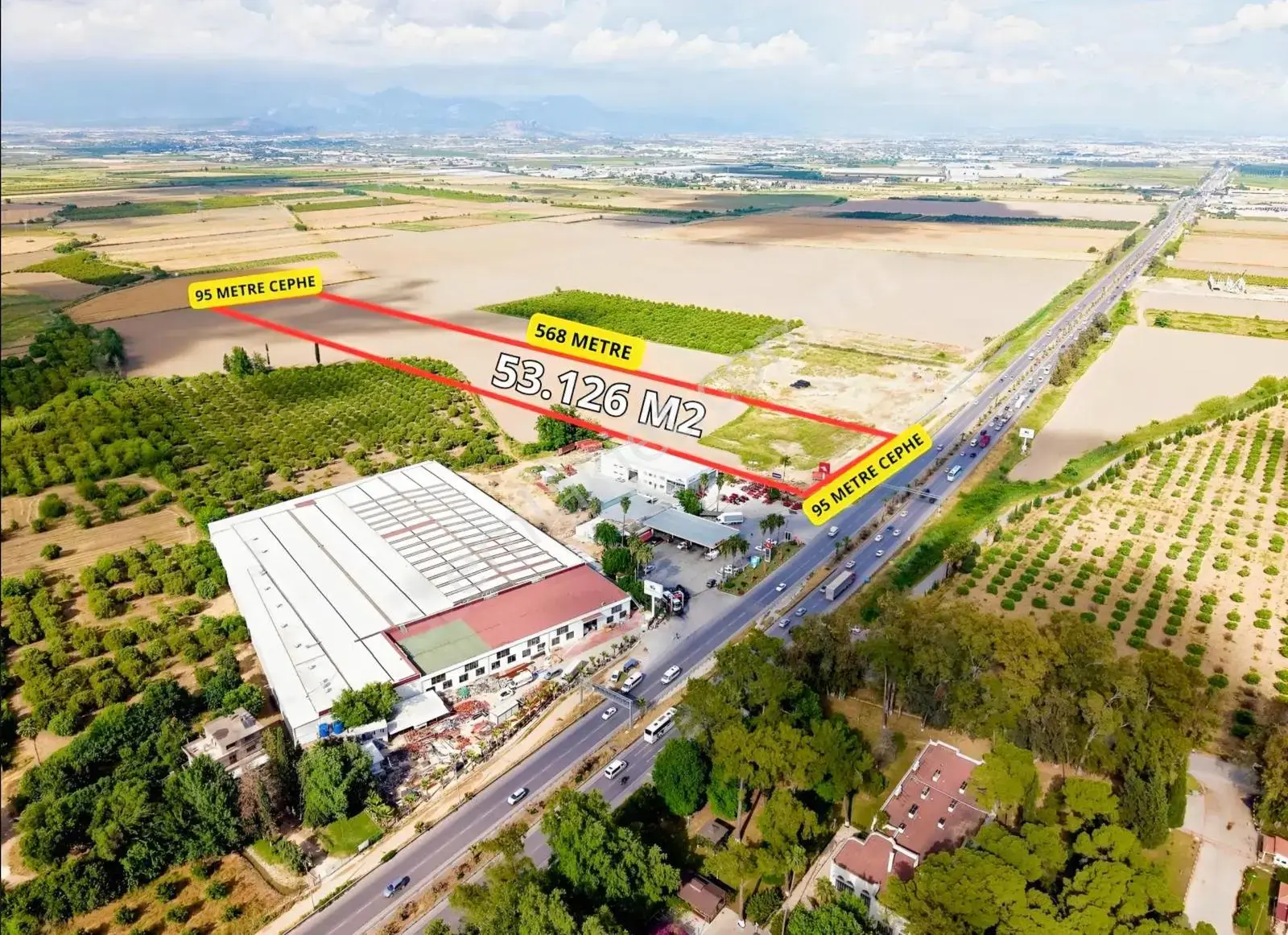 Aksu Solak Çevre Yoluna Cephe Depoya Uygun 53.126 M2 Satılık — görsel 6