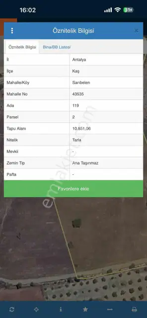 Kaş Sarıbelende Satılık Müstakil Tapu Satılık Tarla — görsel 2