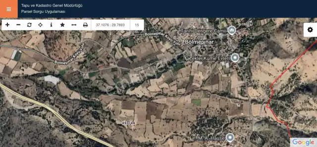 Çavdır Dengere Köyünde Satılık 612 M2 Tarla — görsel 5