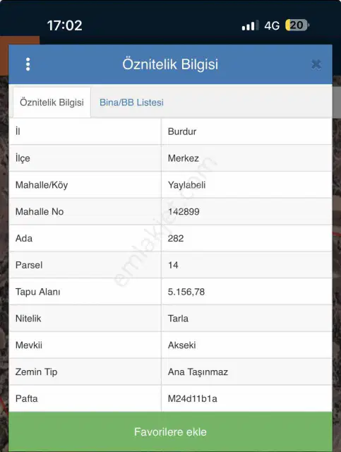 Kelepir Yatırımlık Tarla 5.156m2