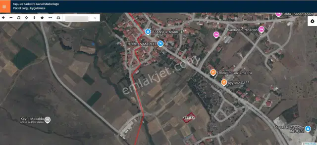 Yeşilova Aşağı Saldada 827 M² Müstakil Tapulu Satılık Tarla