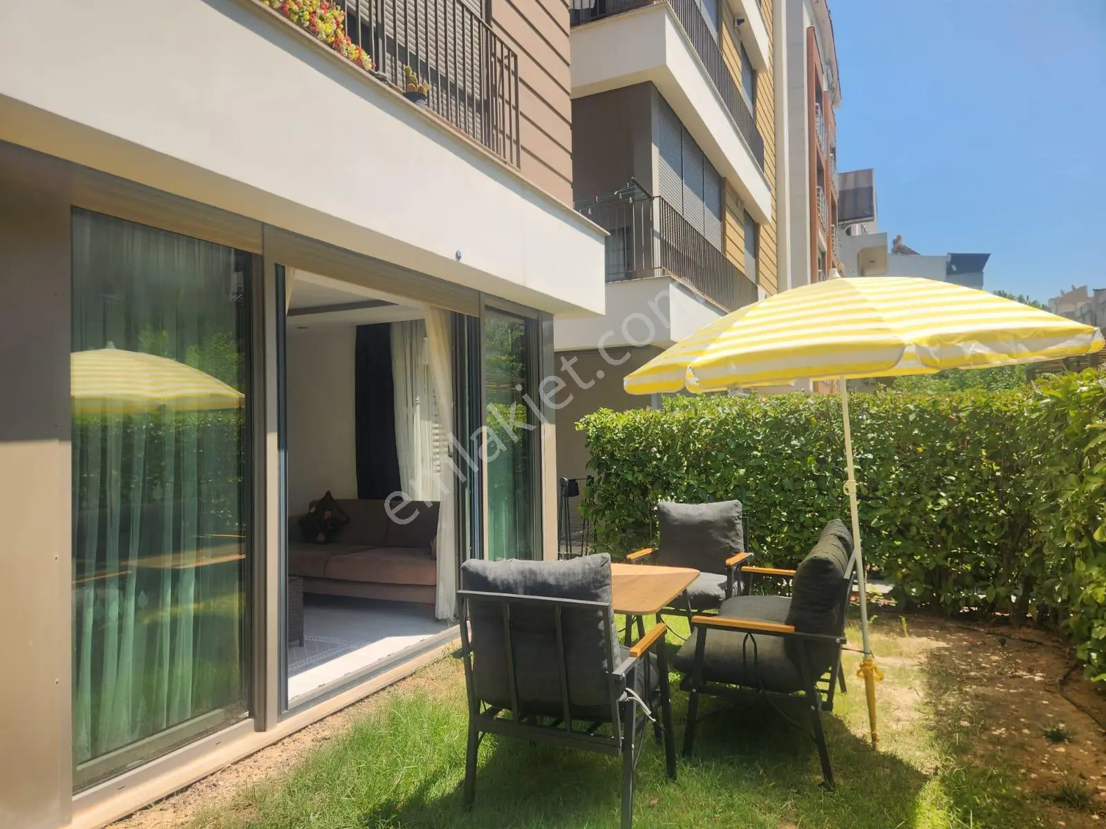 Çağlayan 'da Kiralık- Eşyalı Keyifli 1+1 Bahçe Katı