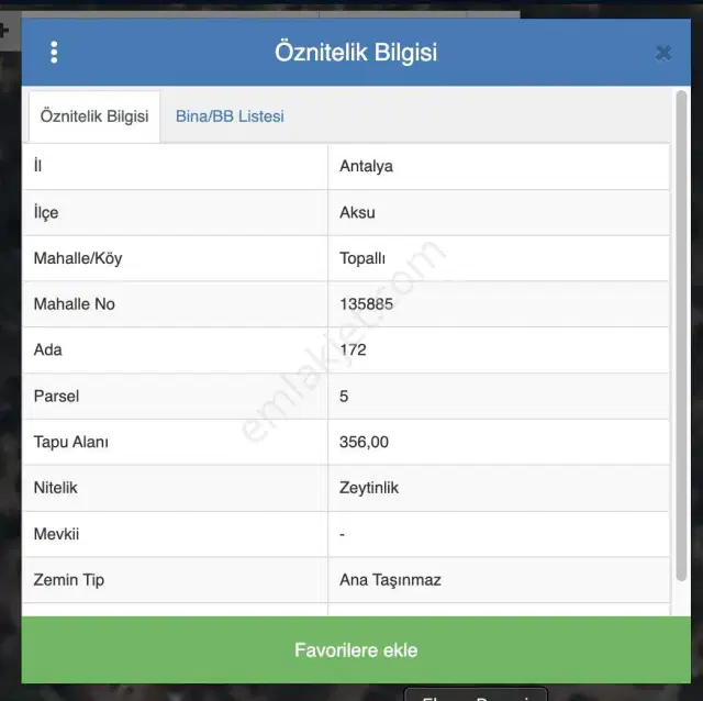 Aksu Topallı'da Zeytinlik Nitelikli Satılık
