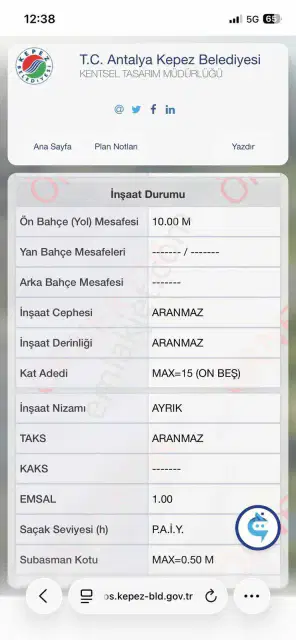 Altınova Düdende 663 M² Köşe Parsel | Ticari+konut | 7 Kat İmar — görsel 9