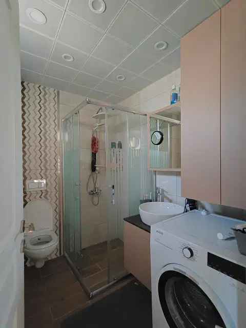 Lara Güzeloba Havuzlu Site Yuvamkent-4 Katta Doğalgazlı Eşyalı Satılık 1+1 Daire — görsel 26