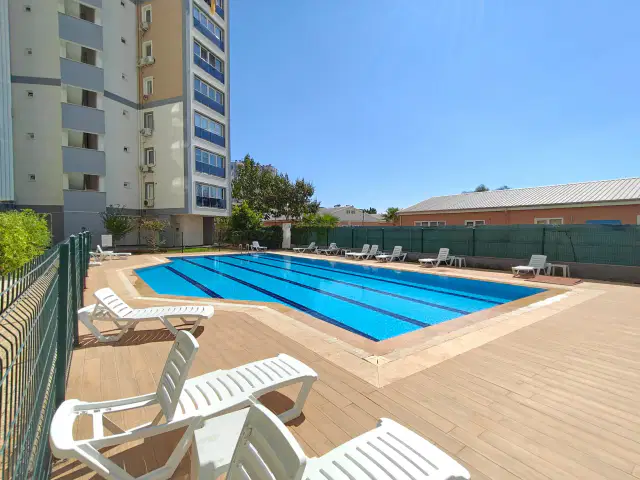 Lara Güzeloba Havuzlu Site Yuvamkent-4 Katta Doğalgazlı Eşyalı Satılık 1+1 Daire — görsel 31