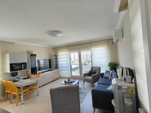 Lara Güzeloba Havuzlu Site Yuvamkent-4 Katta Doğalgazlı Eşyalı Satılık 1+1 Daire — görsel 6
