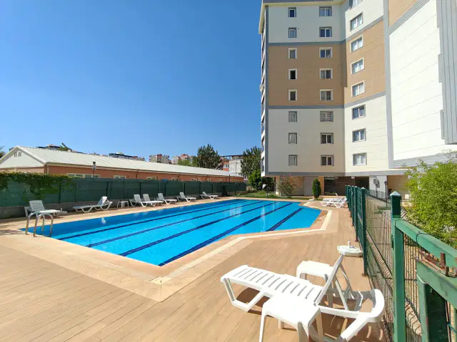 Lara Güzeloba Havuzlu Site Yuvamkent-4 Katta Doğalgazlı Eşyalı Satılık 1+1 Daire — görsel 30