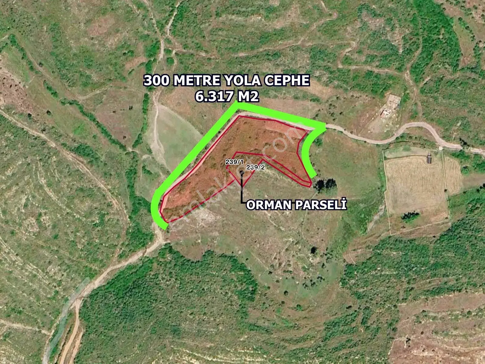 Acil Gökpınar'da 6317 M2 Resmi Yol+en İyi Fiyat+orman Cephe — görsel 5