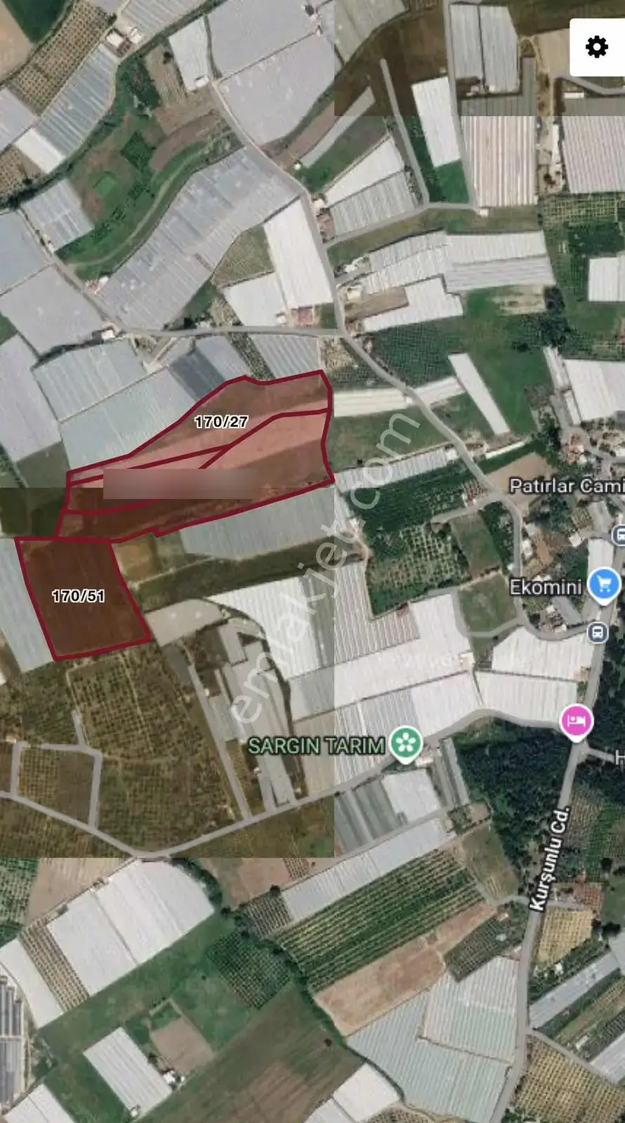 Ayşe Duvar 'dan Aksu Kurşunluda 15.565 M² Satılık Tarla — görsel 2