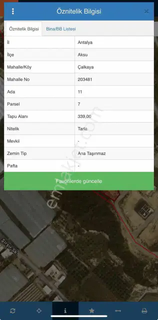 Aksu Çalkayada 339 M² Ayrık Nizam 4 Kat İmarlı Konut Arsası — görsel 1