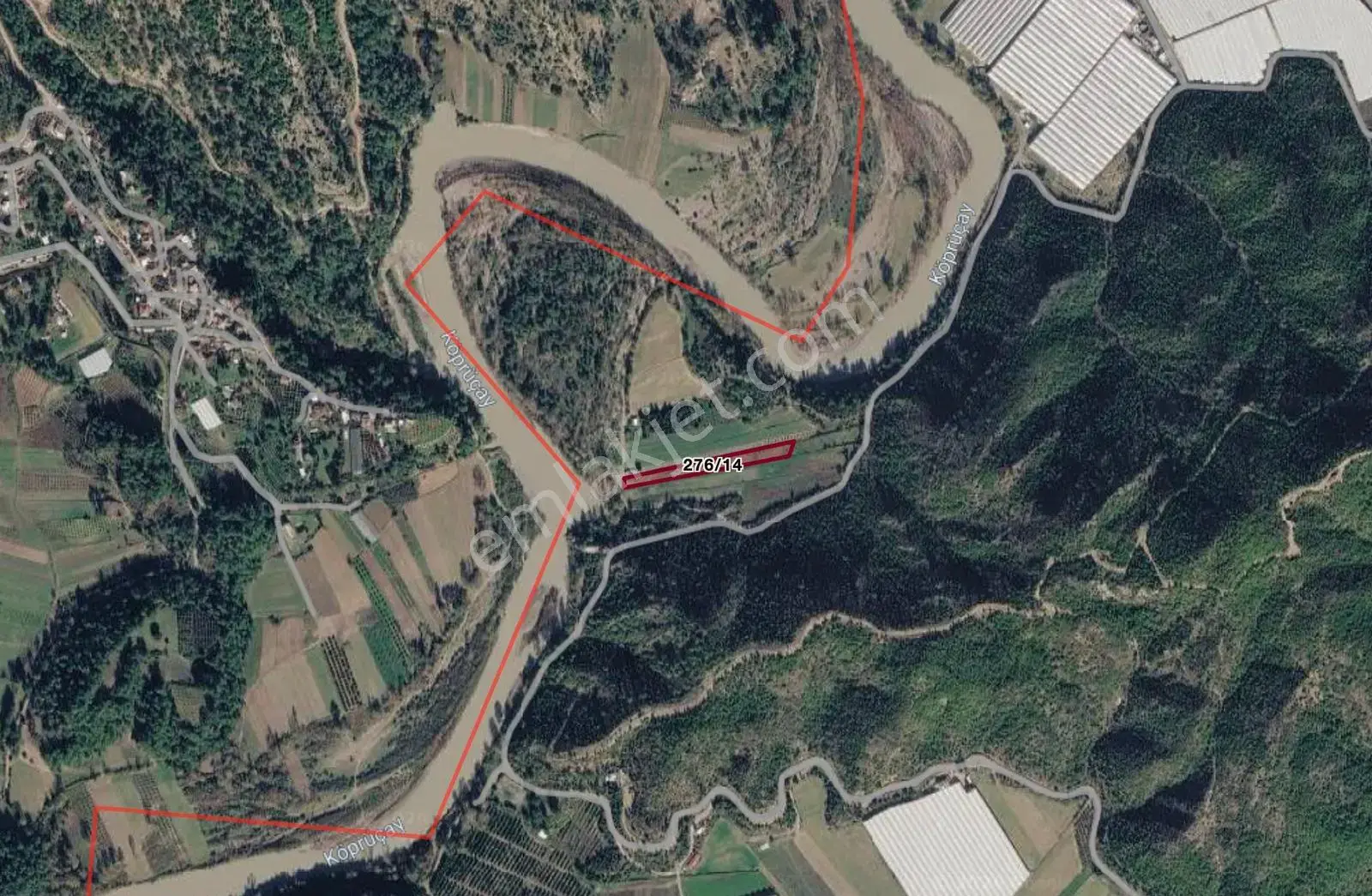 Manavgat Köprüçaya Cephe Satılık 3.525 M2 Tarla — görsel 2