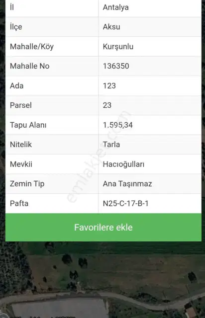 Antalya Kurşunlu'da Asat Su Aboneli Yatırımlık Tarla — görsel 10
