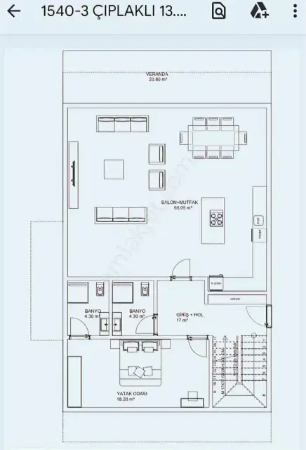 Döşemealtı Çıplaklı'da Projesi Çizilmiş Satılık Villa Arsası — görsel 8