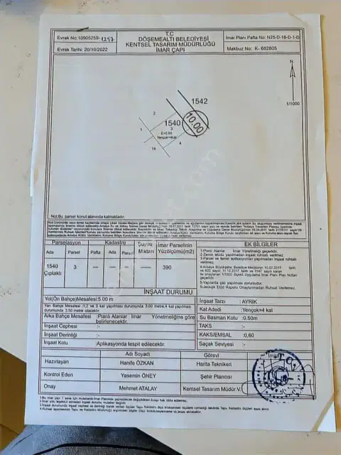 Döşemealtı Çıplaklı'da Projesi Çizilmiş Satılık Villa Arsası — görsel 10