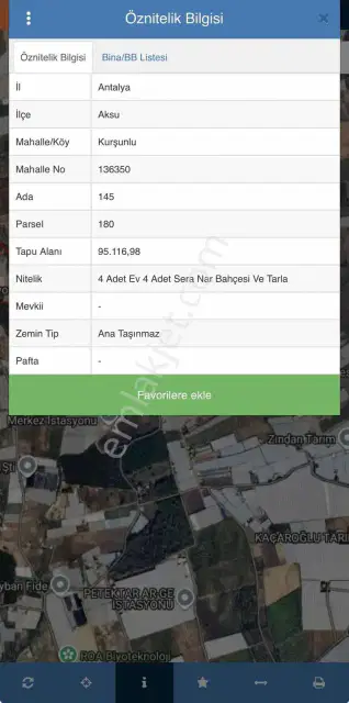 Aksu Kurşunlu Kiralık 55 Dönüm Kurumsal Üretime Hazır Sera