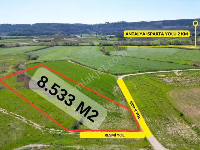 Aksu Karaözde 8.533 M² Resmi Yolu Olan Verimli Yatırımlık Tarla — görsel 22