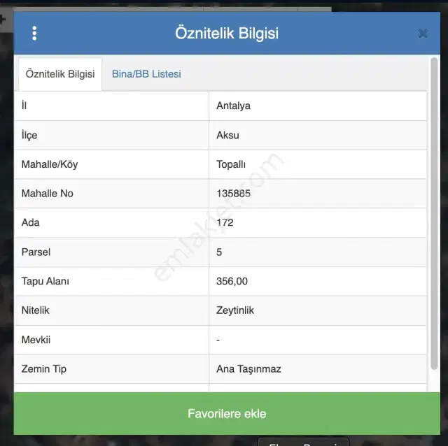 Aksu Topallı'da Zeytinlik Nitelikli Satılık