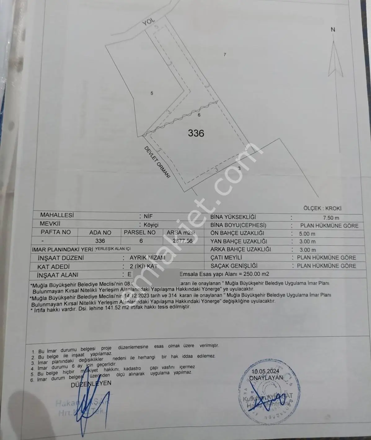 Fethiye'nin Nif Mahallesinde Harika Konumda 2 Kat İmarlı Arsa — görsel 11