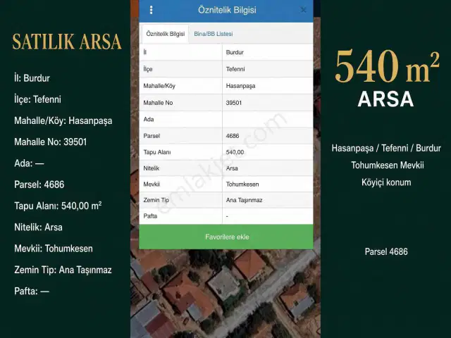 Tarla Fiyatına Köyiçi Arsa | Hasanpaşa | Gölete Yakın |540 M² — görsel 2